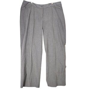 Studio 1940 Pants WOmens 3X Tall Melissa Gray Stretch High Rise Straight Leg NWT